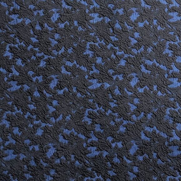 Micheal Kors Blue & Black Embroidered Floral Straight Skirt Medium - Picture 2 of 5